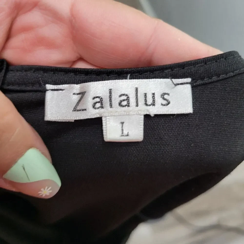 Zalalus mini dress Fit And Flare Black Sz Large